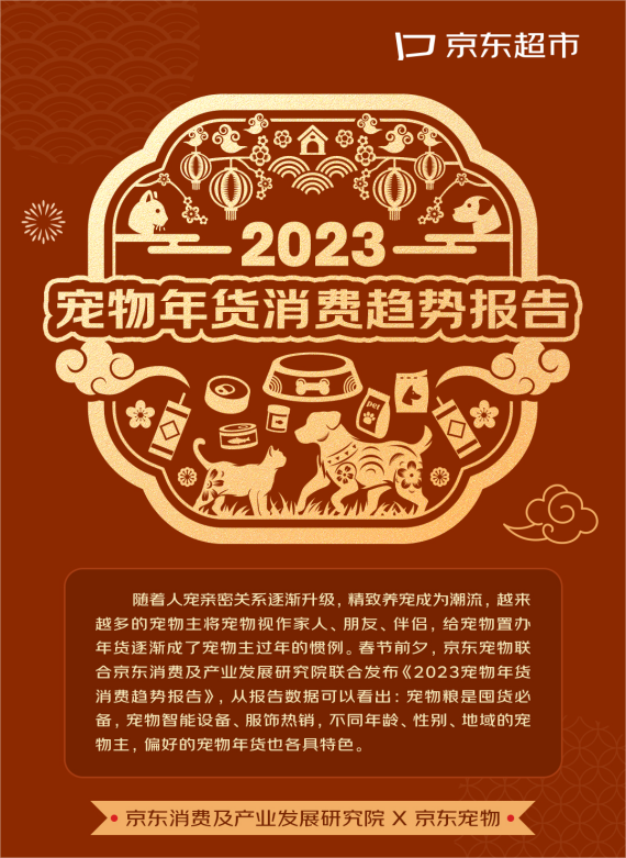人生就是博：2023宠物年货消费趋势发布：宠物年夜饭销量同比增长64%出行服务、装备销量大增(图1)