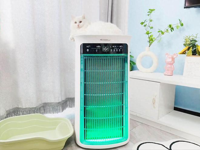 舒乐氏Umi宠物净化器吸附宠物浮毛、去异味更呵护家人健康(图1)