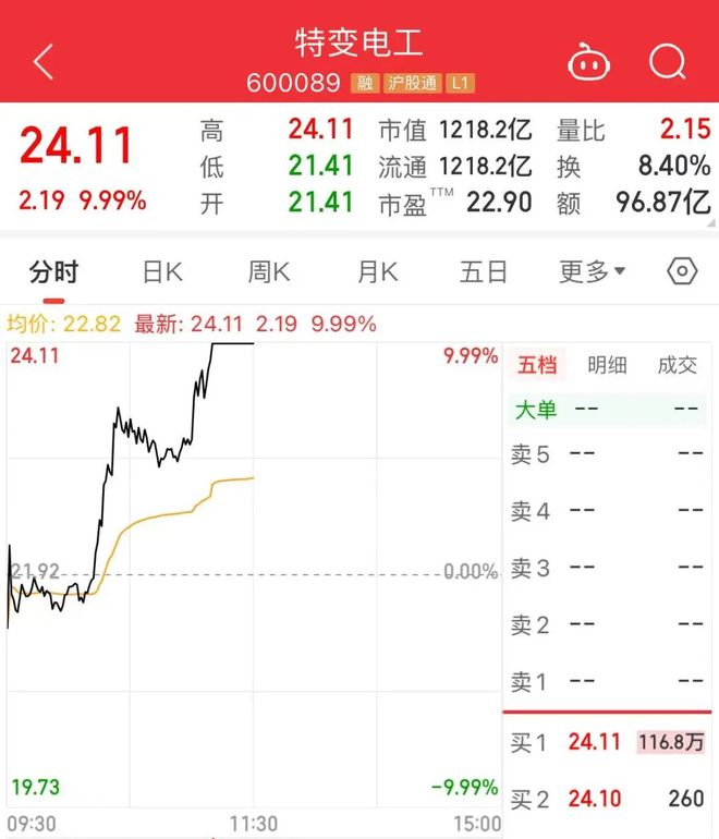 逾116万手封单！千亿龙头涨停(图2)