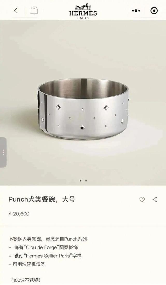 2万多的爱马仕狗碗50万元的LV狗屋奢侈品品牌瞄准宠物市场从头到脚、衣食住行的宠物用品应有尽有(图4)